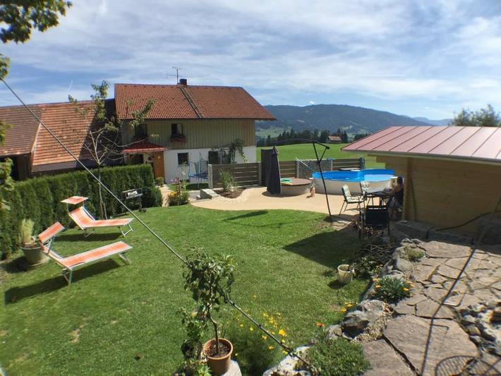 Ferienwohnung für 4 Personen, mit Ausblick und Pool sowie Terrasse, mit Haustier in Oberreute - 4