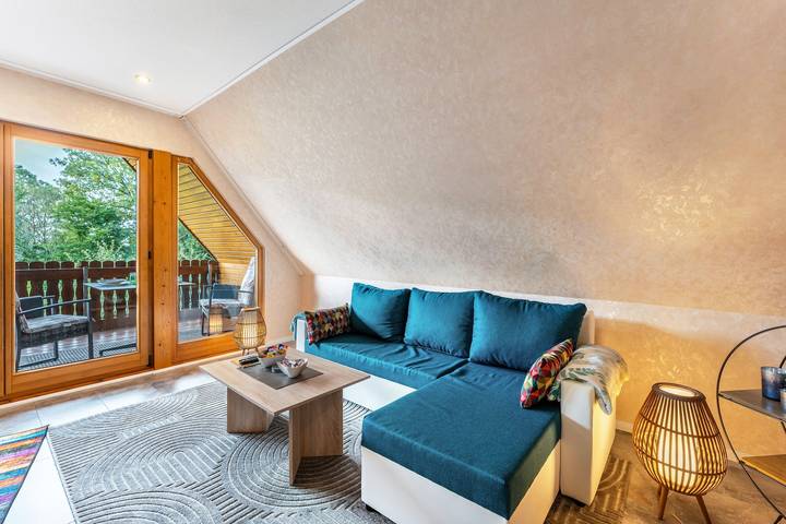 Ganze Wohnung, Ferienwohnung 'Lütt Stuv' mit privater Terrasse, Gemeinschaftsgarten und Wi-Fi in Fockbek, Rendsburg-Eckernförde