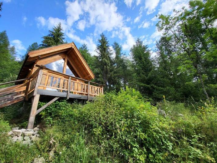 Chalet pour 8 personnes, avec Balcon et Terrasse ainsi que Jardin et Vue