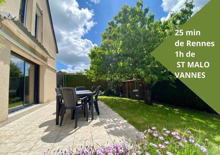 Location de vacances pour 6 personnes, avec jardin et terrasse à Mordelles