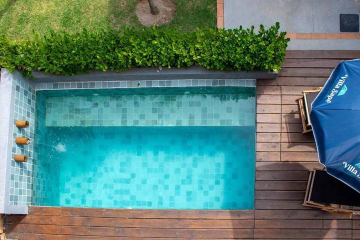 Casas e apartamentos de temporada para 7 pessoas, com balcão e piscina e ainda vista em Praia do Toque