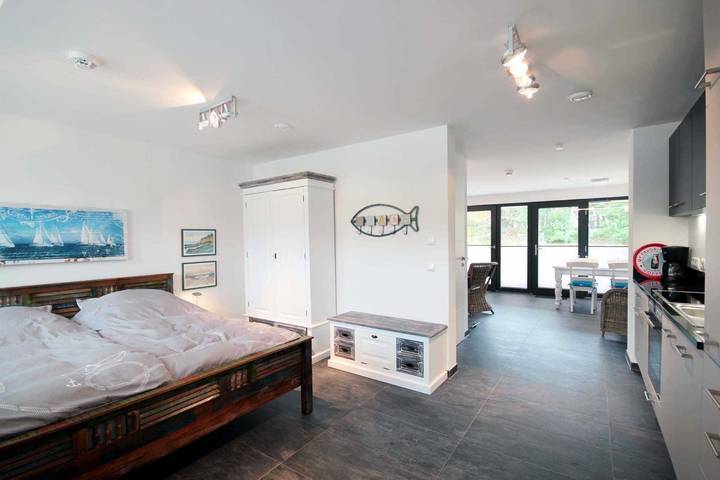 Geheel vakantieappartement, Vakantieappartement voor 2 personen met terras in Strand Prora, Binz
