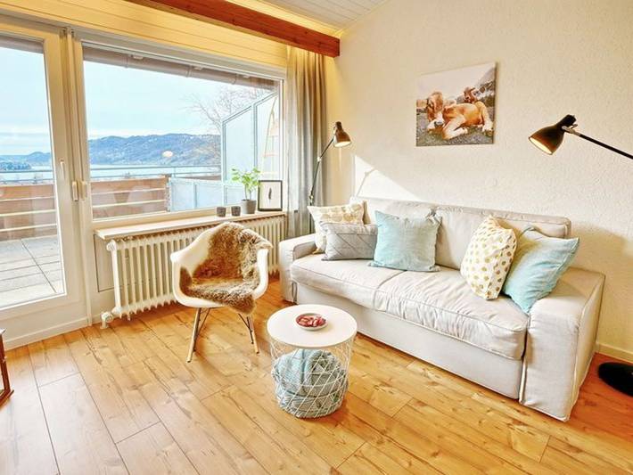 Ferienwohnung für 2 Personen, mit Terrasse und Seeblick, mit Haustier im Oberallgäu