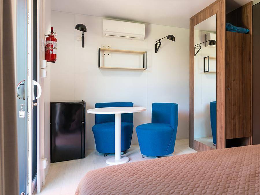 Camping Sunelia Les Sablons - Mobilheim 2 personen - 09 - Taos Luxus Studio - Oustalet in Portiragnes Plage, Portiragnes