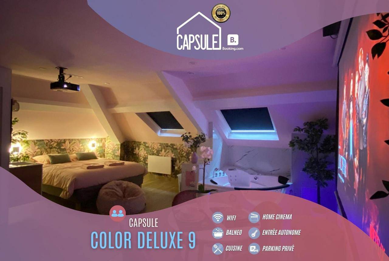 Appartement entier, Capsule color deluxe Balnéo I écran home cinéma I console de jeux in Trith-Saint-Léger, Région de Valenciennes