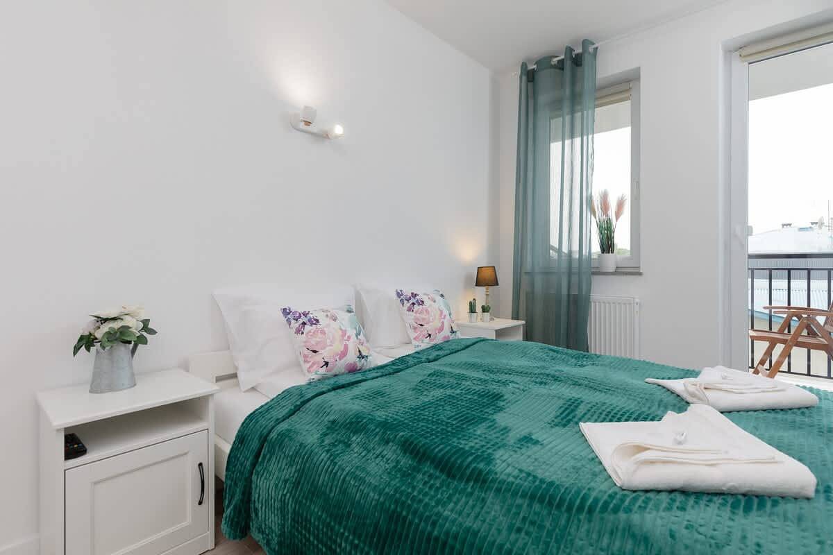 Ganze Wohnung, Ferienwohnung für 4 Personen mit Balkon/Terrasse in Dziwnówek, Wollin