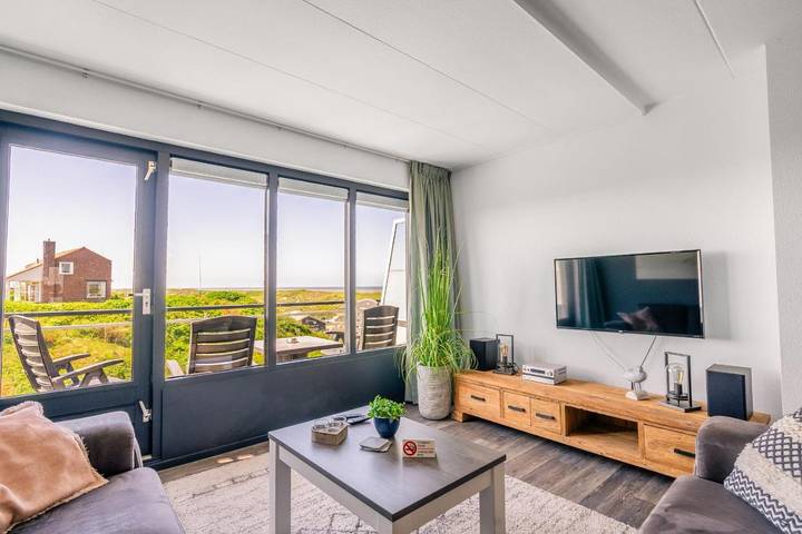 Ferienwohnung für 4 Personen, mit Balkon und Ausblick, mit Haustier auf Texel