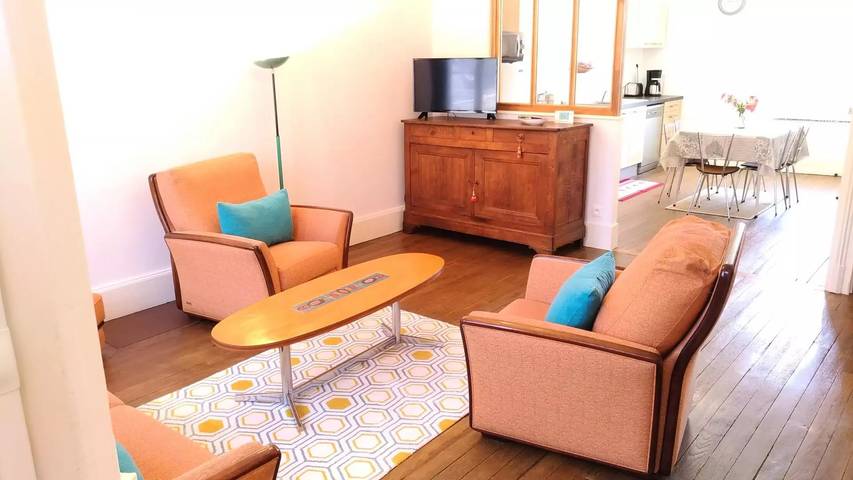 Gîte pour 6 personnes, avec jardin