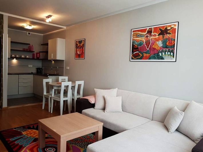 Ferienwohnung für 4 Personen, mit Ausblick und Pool sowie Garten und Sauna in Halbinsel Hel