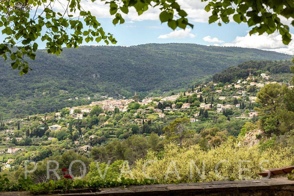 Stone house with view and pool in Bargemon in Bargemon, Draguignan region