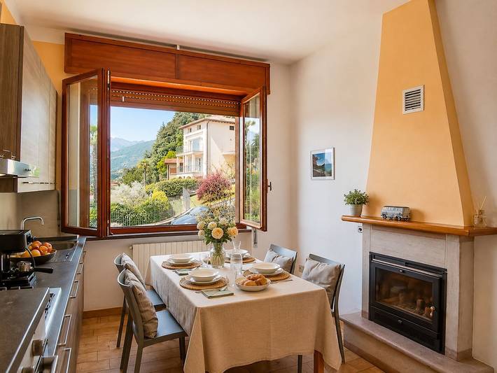 Appartamento intero, Appartamento vacanze per 4 persone con panorama in Domaso, Lago di Como