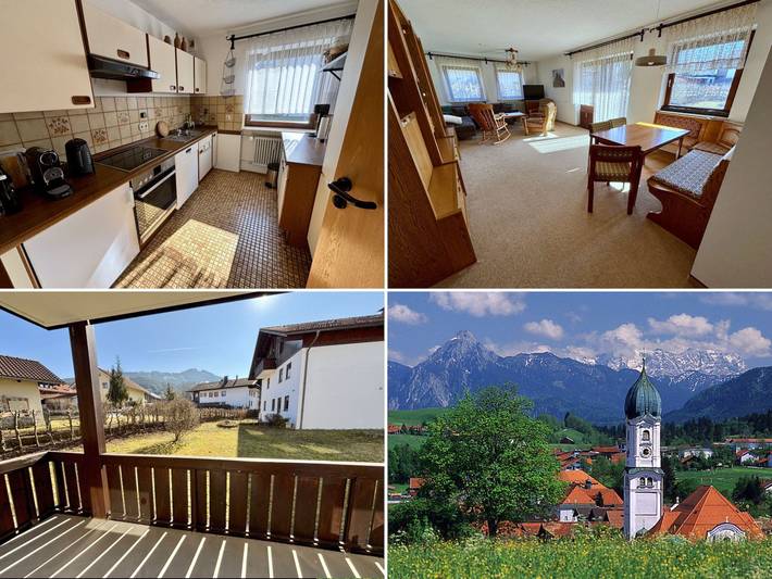 Hütte für 4 Personen, mit Balkon in Nesselwang