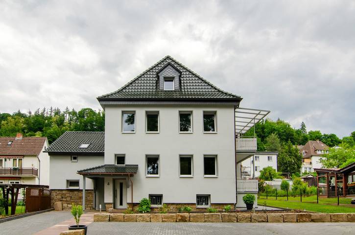 Geheel appartement, Appartement 'Wohnung 2' met gedeeld terras, gedeelde tuin en Wi-Fi in Bad Karlshafen, Landkreis Kassel