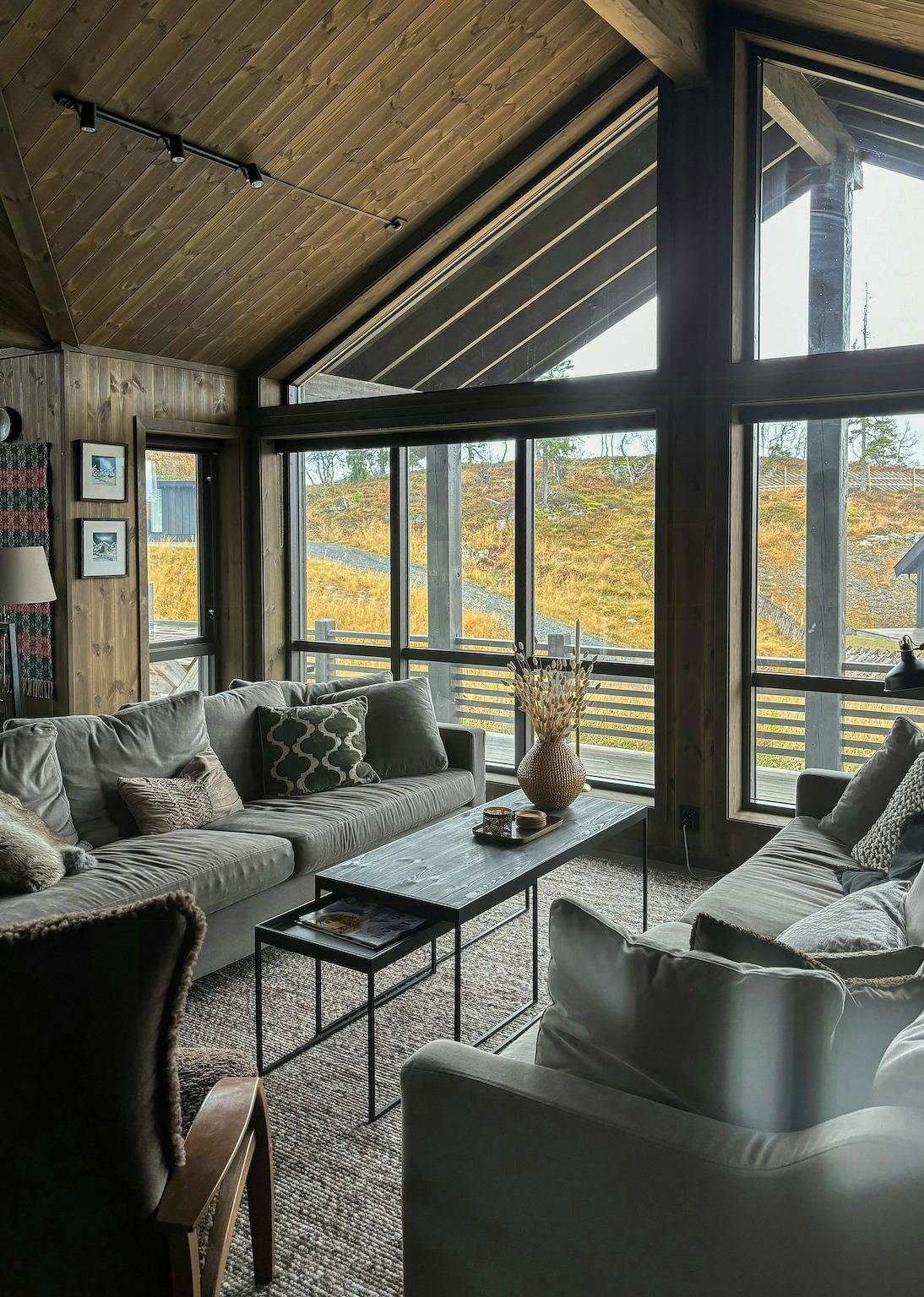 Moderne hut met uitzicht op Skeikampen in Skeikampen, Gausdal