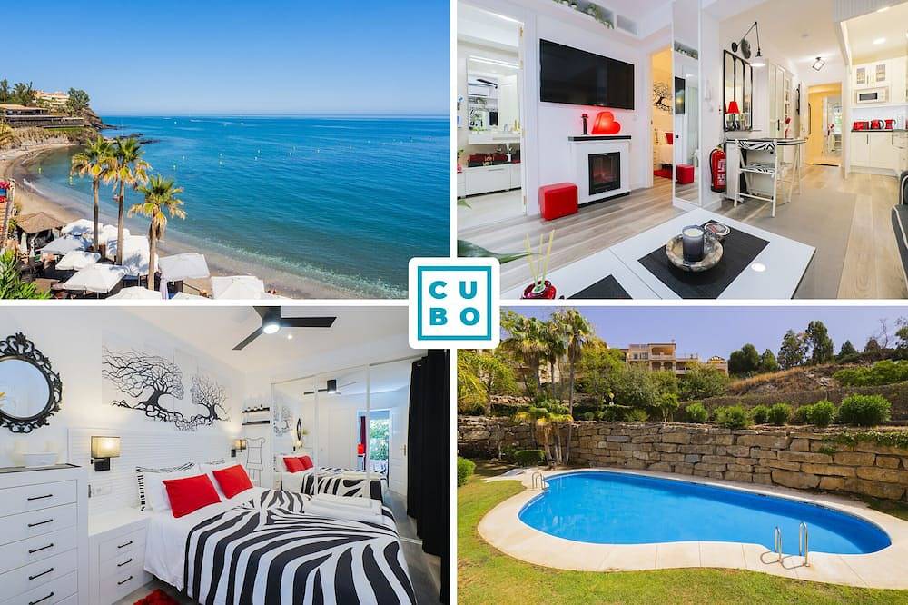 Cubo's Poseidon Apartment 2 & Pool / Zimmer / Klimaanlage / Gemeinschaftspool / kostenloses Wlan in Torrequebrada, Benalmádena
