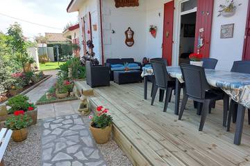 Gîte pour 2 personnes, avec terrasse et jardin dans Biscarrosse Plage