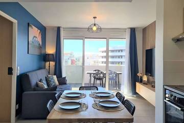 Gîte pour 4 personnes, avec terrasse dans Palais des Congres le Cap d'Agde