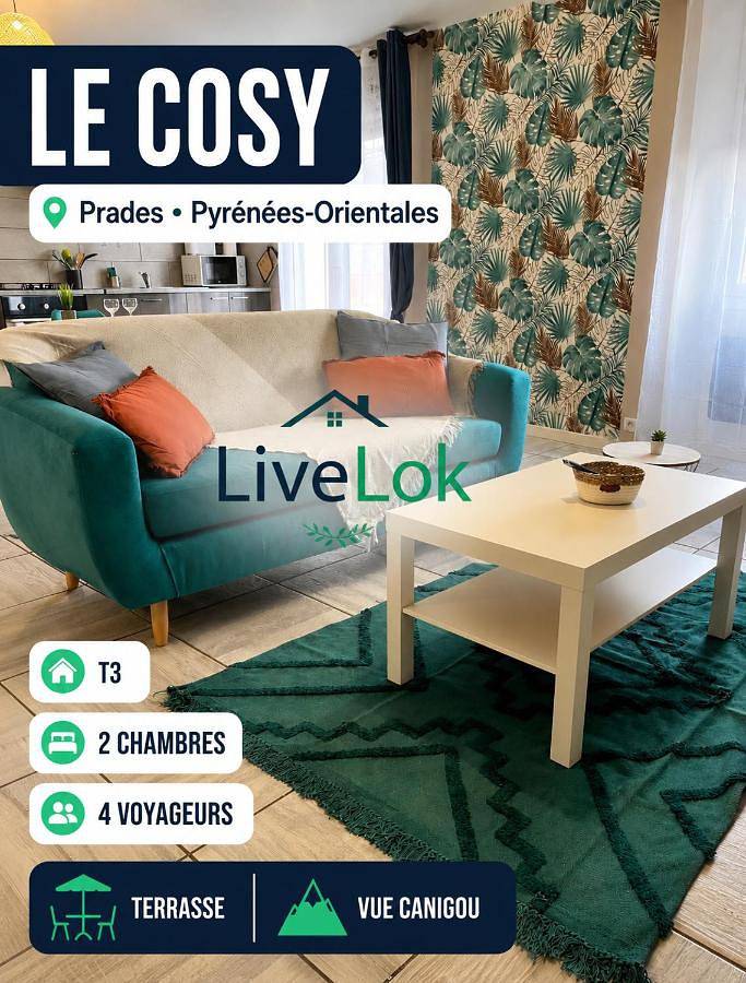 Appartement entier, Le cosy en cœur de ville in Prades, Région de Prades