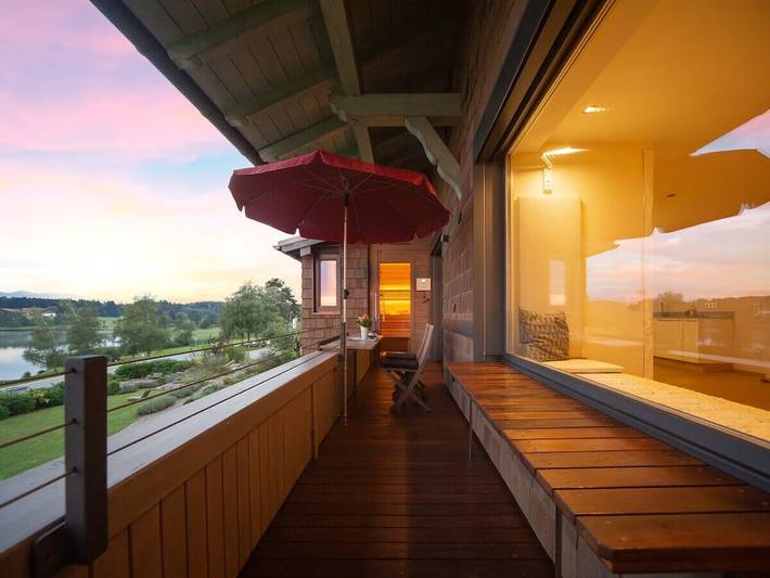 Weit:Blick + private Seeblick-Sauna in Bad Endorf, Chiemsee