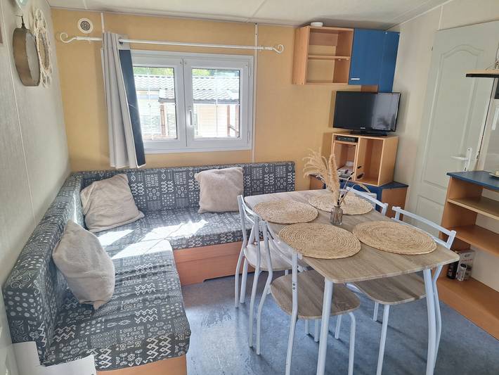 Mobilheim 'Logement au cœur de la montagne' mit Bergblick, privater Terrasse und Garten in Aragnouet, Nationalpark Pyrenäen