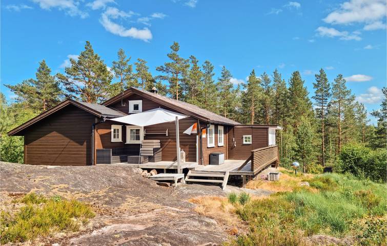 Chalet für 6 Personen, mit Garten und Terrasse sowie Ausblick in Süd-Norwegen