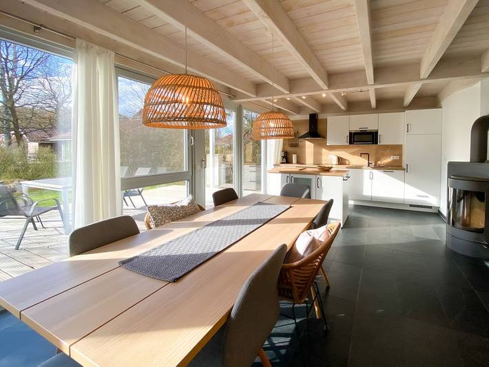 Ferienhaus für 6 Personen, mit Terrasse und Garten sowie Sauna und Ausblick in Röbel-Müritz