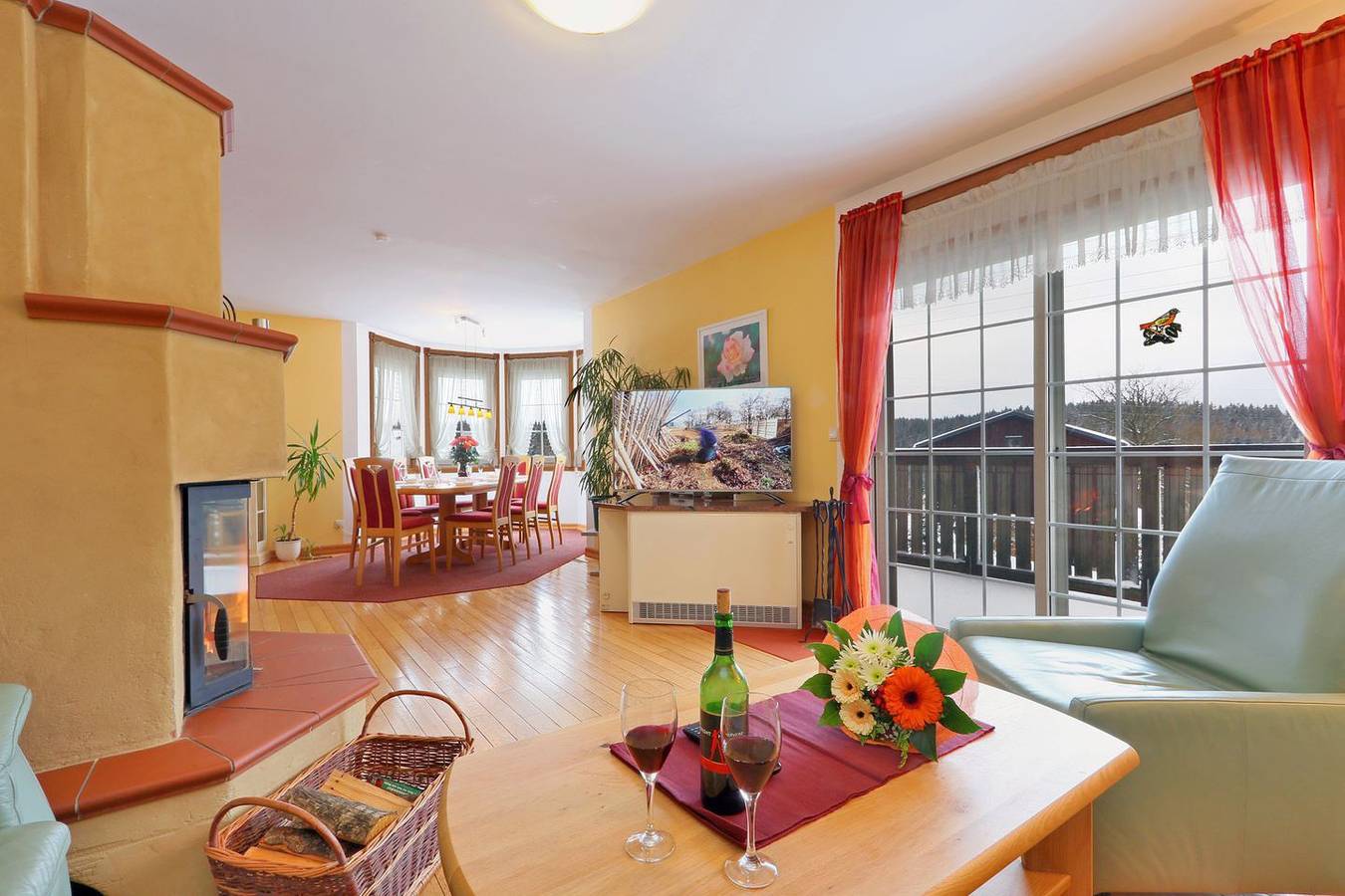 160m² Ferienhaus Windrad - Gruppenurlaub mit Weitblick in Auerbach, Chemnitz und Umgebung