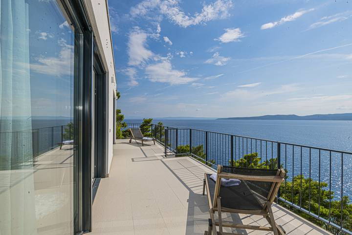 Villa pour 18 personnes, avec terrasse ainsi que vue sur l’océan et sauna à Brela - 4