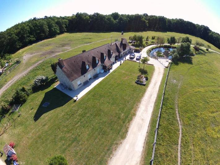 Chambre d’hôte pour 2 personnes, avec Terrasse ainsi que Jardin et Vue à Courcelles-de-Touraine