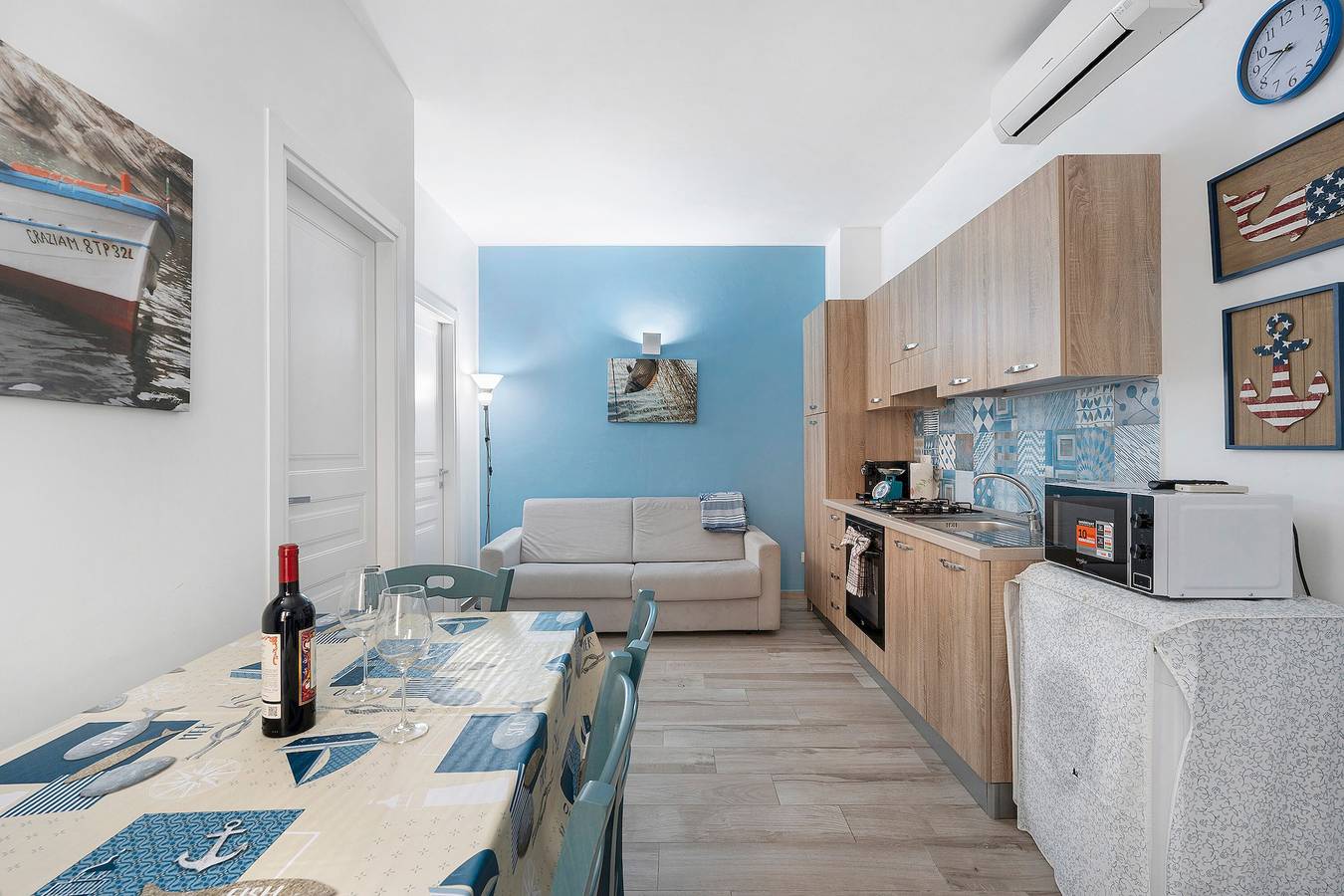 Appartement entier, Appartement 'Oasi Blu Corallo' avec Wi-Fi et climatisation in Castellammare del Golfo, Province de Trapani