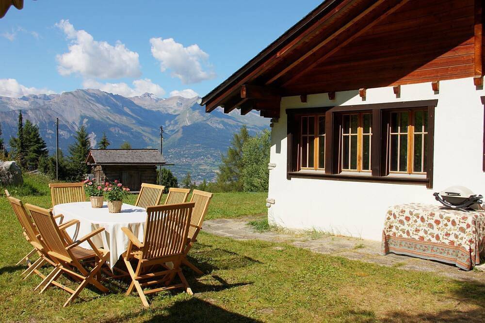 Chalet mit Bergblick, ideal f. Familien, Sommer&Winter! 6min Skigebiet 4Vallées in Vex, Walliser Alpen