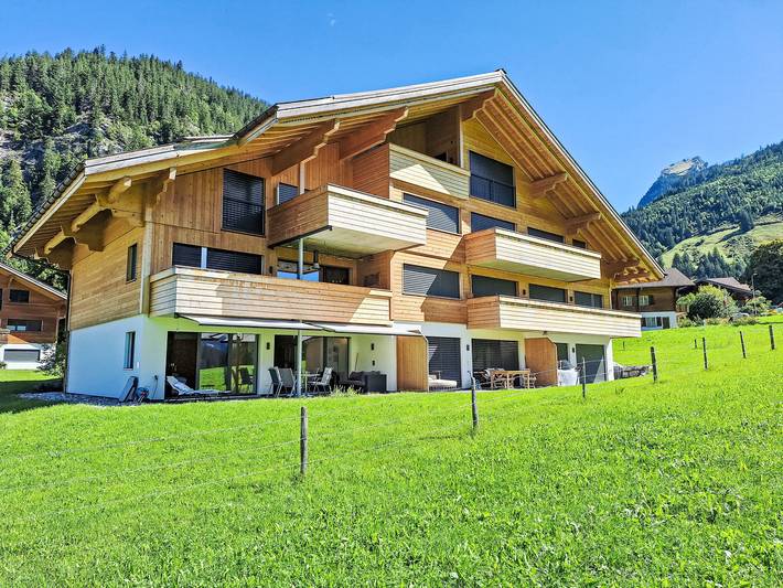 Vakantiewoning voor 3 personen, met uitzicht en terras, met huisdier in Zweisimmen