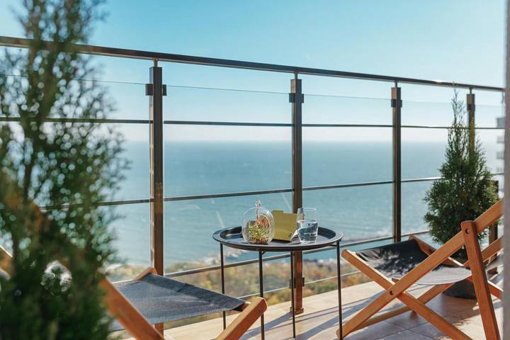 Apartamento para 3 personas, con vistas y terraza en Odesa
