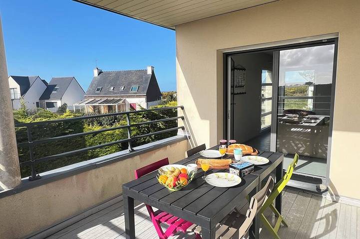 Location de vacances pour 6 personnes, avec terrasse et jardin dans Plage Des Blancs Sablons Le Conquet
