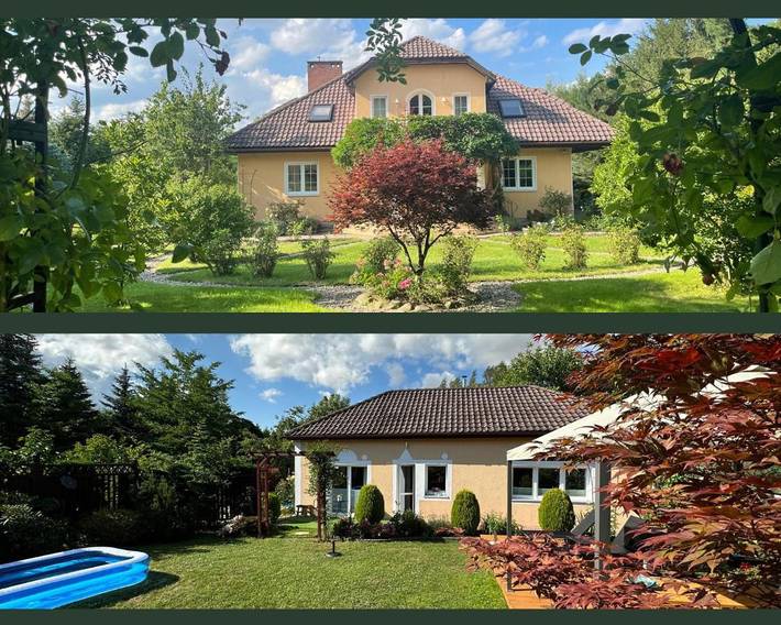 Ferienhaus für 13 Personen, mit Pool und Sauna sowie Whirlpool und Garten in Niederschlesien
