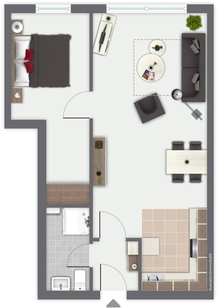 Ferienwohnung für 2 Personen, mit Garten und Ausblick in Albertsdorf - 2