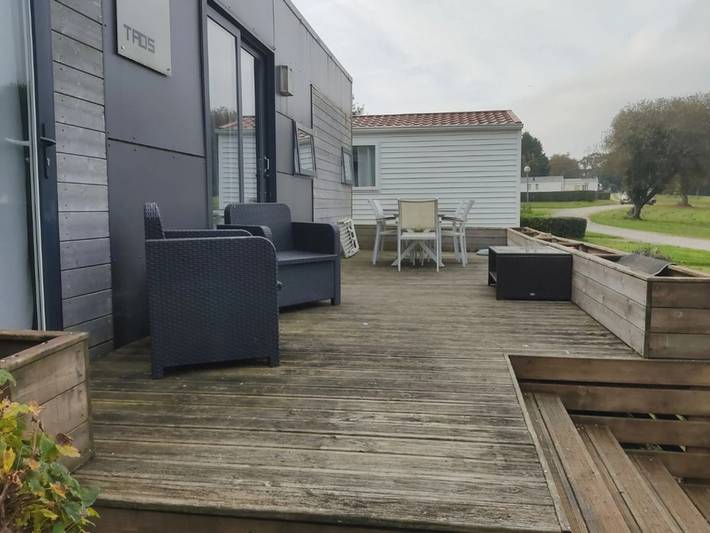 Mobil home pour 6 personnes, avec terrasse et piscine à Sainte-Reine-de-Bretagne - 2