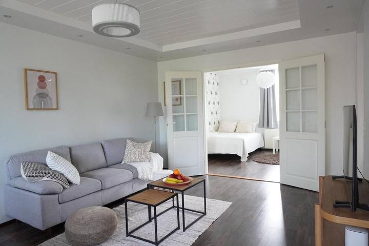 Ferienwohnung für 5 Personen, mit Garten und Sauna sowie Ausblick, mit Haustier in Rovaniemi