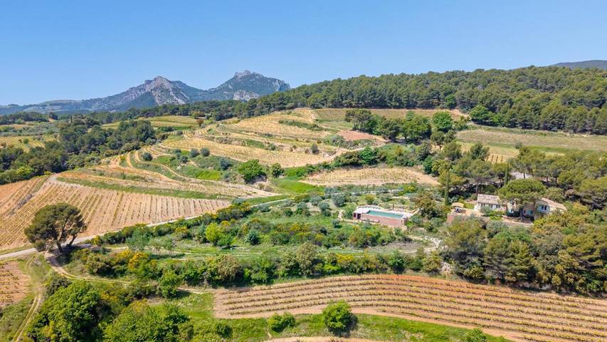 Location de vacances pour 10 personnes, avec jardin ainsi que vue et piscine à Suzette - 3