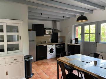 Gîte pour 5 personnes, avec jacuzzi et jardin ainsi que piscine et terrasse dans les Landes