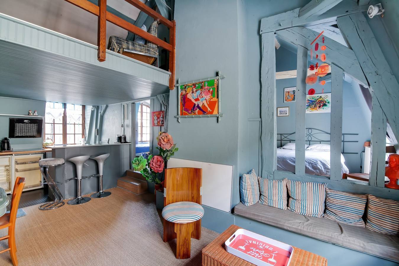 Appartement entier, Appartement charmant à Troyes avec cour intérieure clôturée - 50 m² in Quartier du Vauluisant, Troyes