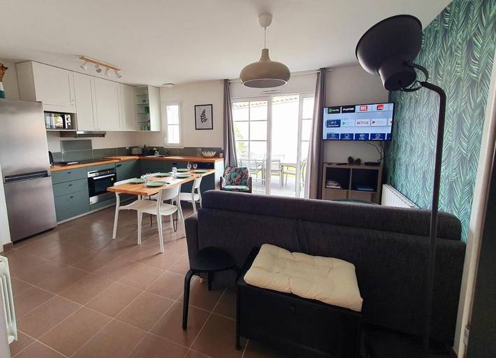 Vakantiehuis voor 4 personen, met Terras en Tuin in Brem-sur-Mer