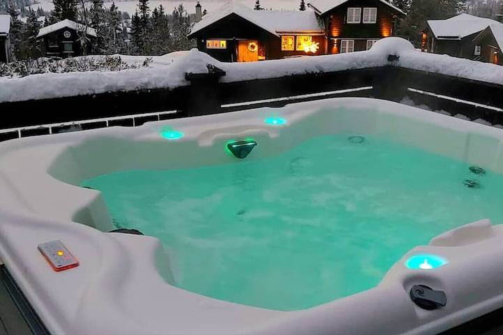 Blockhütte für 10 Personen, mit Balkon und Whirlpool - 1