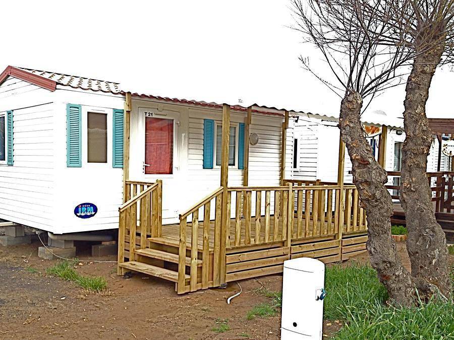 Camping Bleu Marine   - Mobilheim 4 personen - 2 Zimmer, 23m2 Kategorie 1 in Sérignan, Mittelmeerküste (Frankreich)