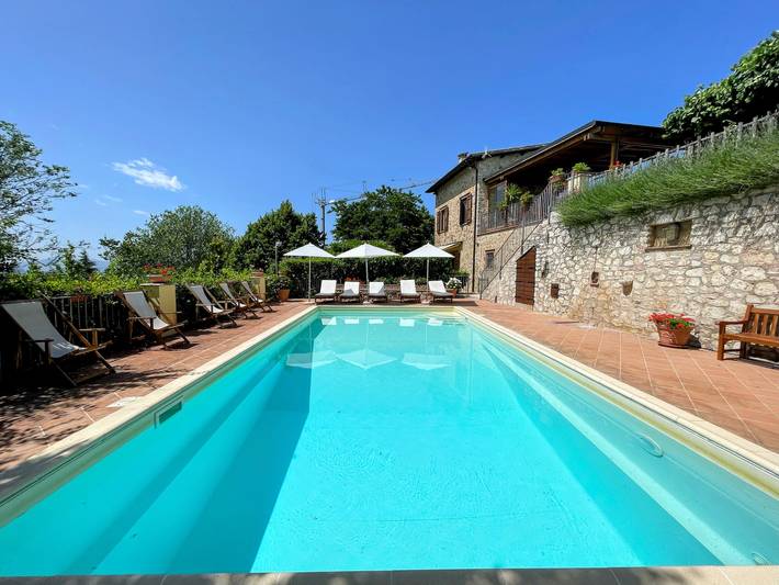 Lujoso refugio en Umbría para 10 personas con terraza privada y piscina in Spoleto, Provincia de Perugia