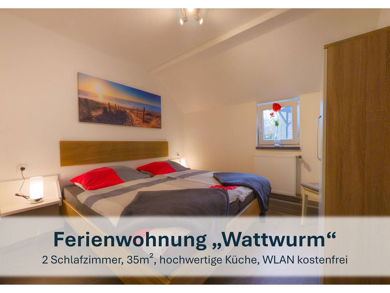 Ganze Ferienwohnung, Stedesdorf, Ferienwohnung 'Nordsee-Wattwurm' - Fewo 'Nordsee-Wattwurm' in Thunum, Stedesdorf