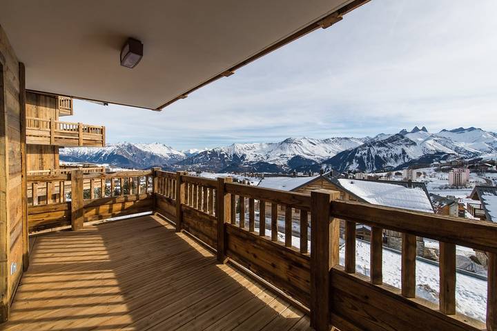 Ganze Ferienwohnung, Ferienwohnung für 6 Personen mit Balkon in La Toussuire, Fontcouverte-la-Toussuire