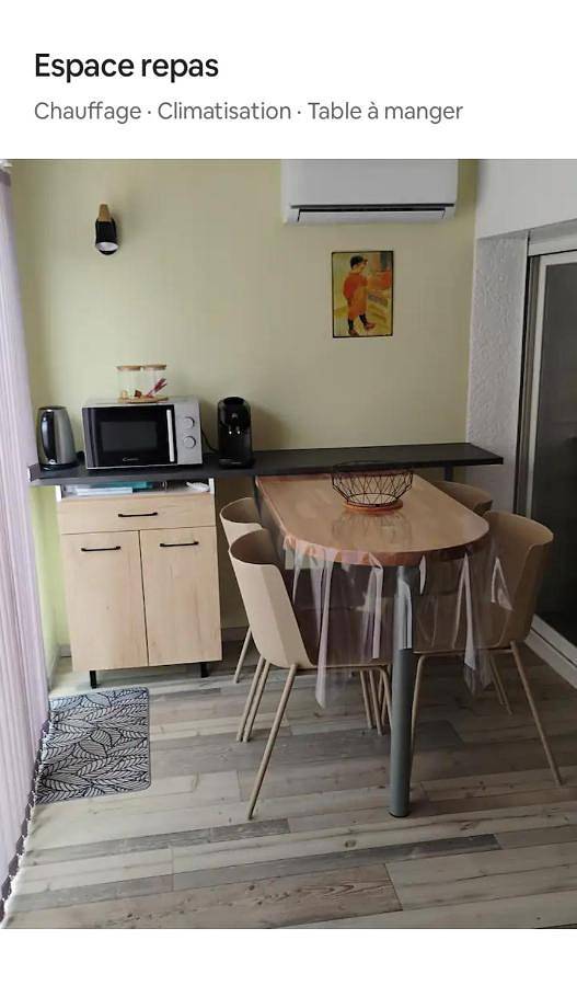 Appartement entier, T1 28m2 en Rdc avec jardin et piscine in Cabestany, Côte méditerranéenne (France)