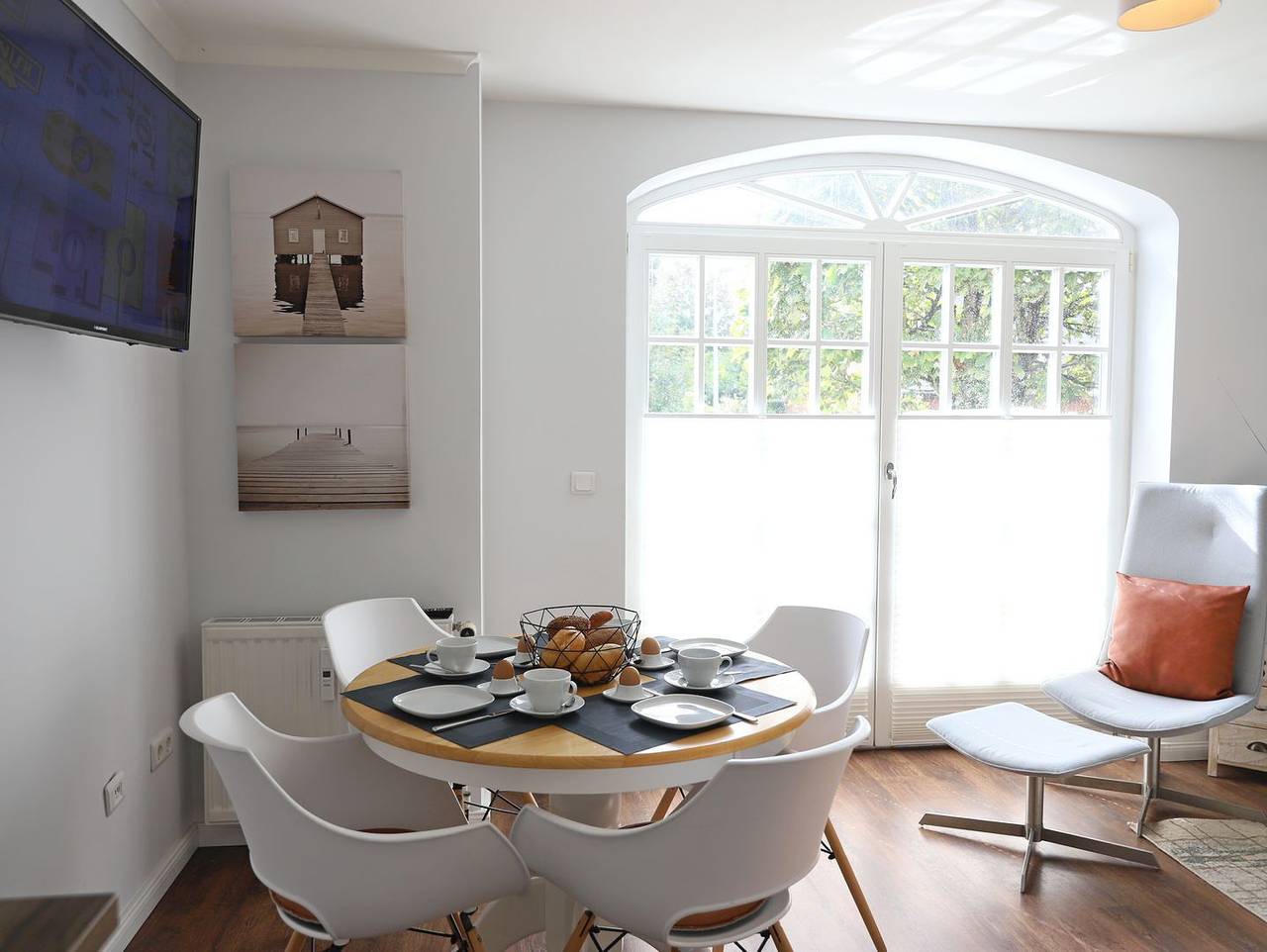 Ganze Wohnung, Moderne 3-Zimmerwohnung mit Süd-Terrasse und Strandkorb in Westerland in Westerland, Sylt (Gemeinde)