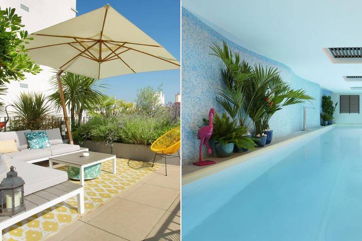 Hôtel pour 2 personnes, avec sauna et jardin ainsi que piscine et jacuzzi